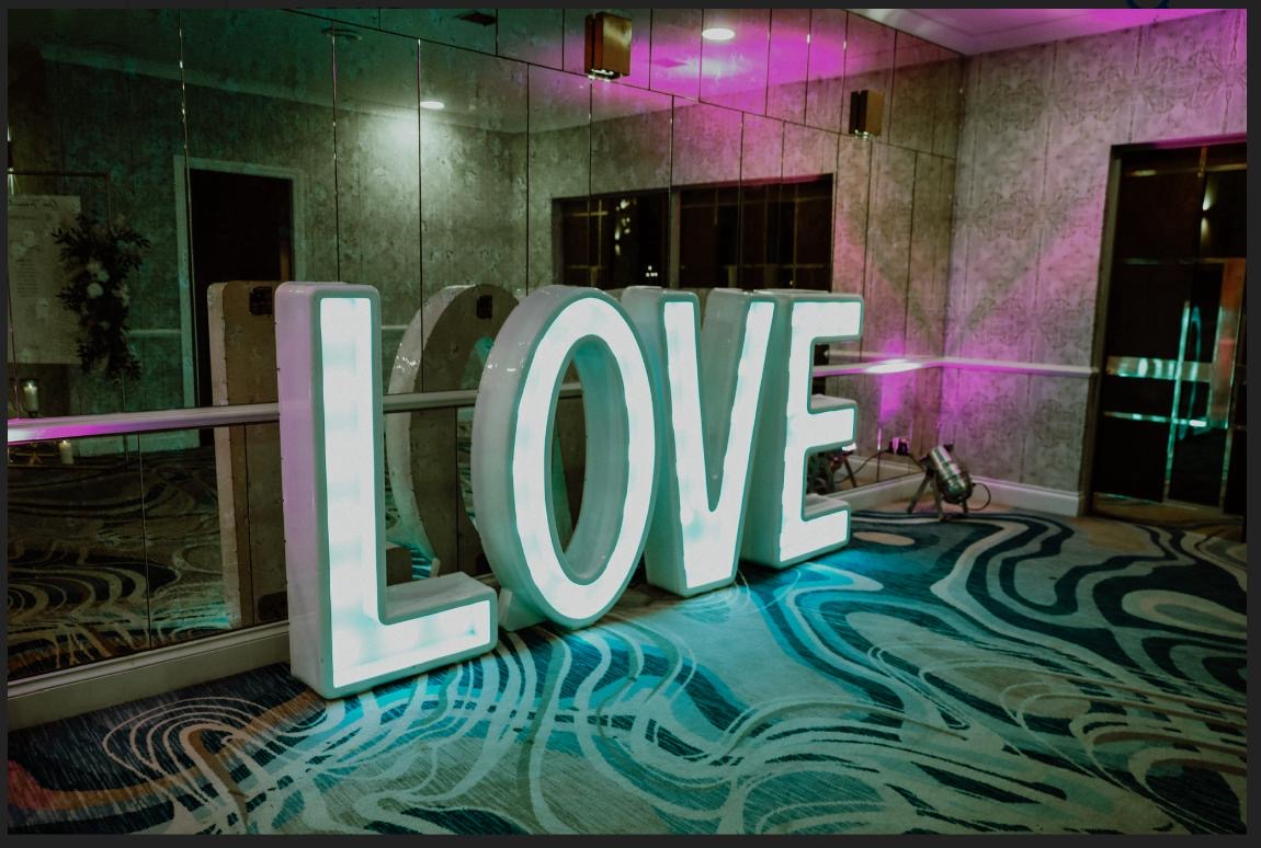 Light up signs in cork