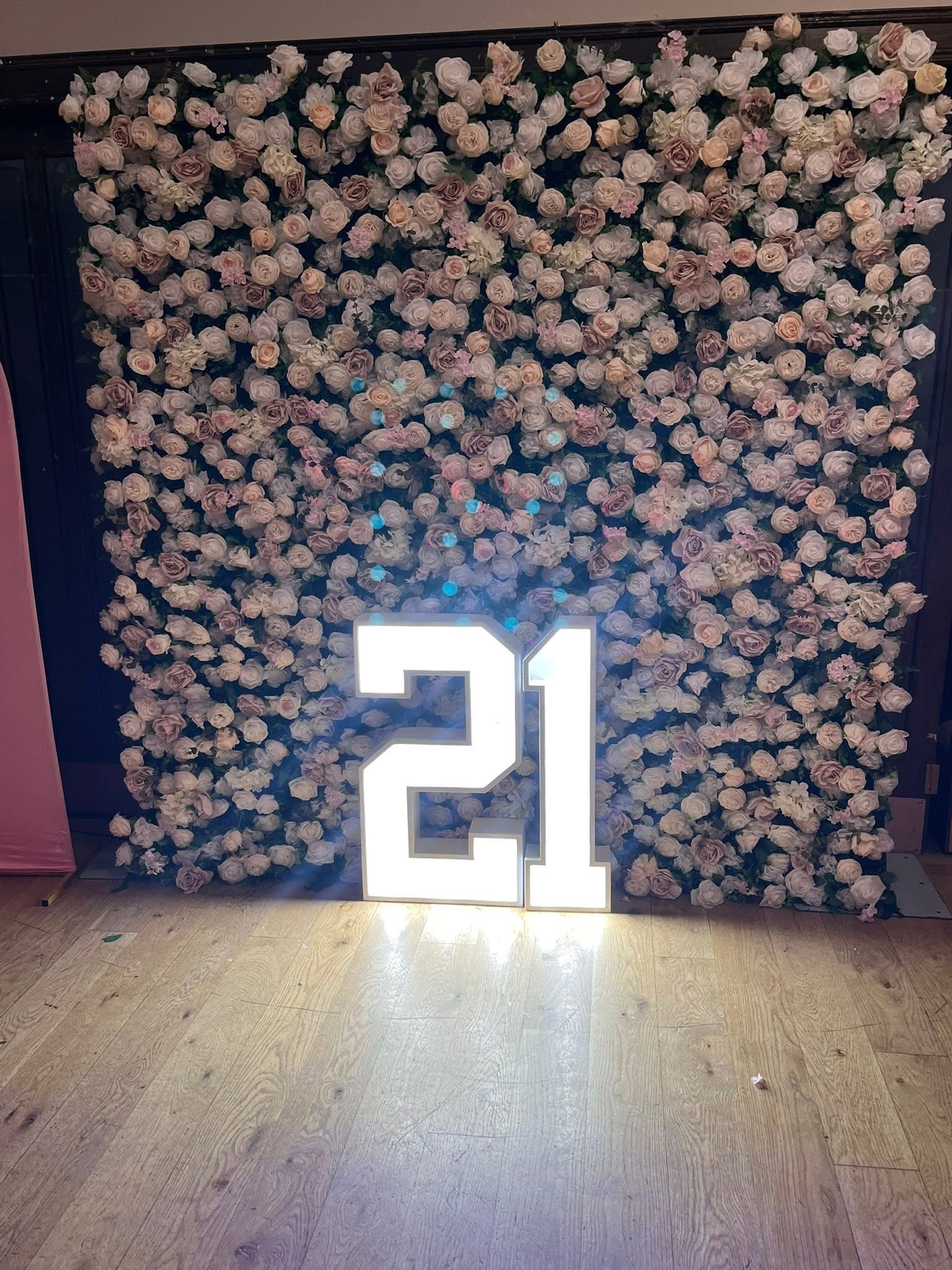 light up numbers in cork